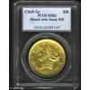 1861 $20 Clark, Gruber & Co. Twenty Dollar (K-8) Struck
