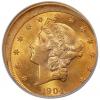 1904 $20 -- Struck 15% Off Center -- MS63 PCGS