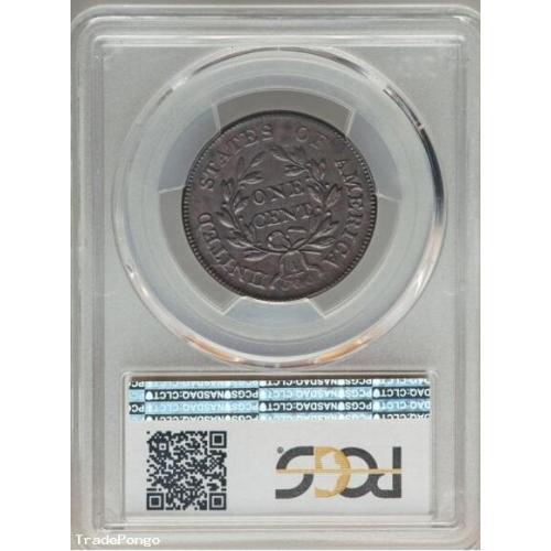 1801 1C Three Errors, S-219, B-11, R.2, MS62 Brown PCGS