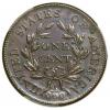 1801 1C Three Errors, S-219, B-11, R.2, MS62 Brown PCGS