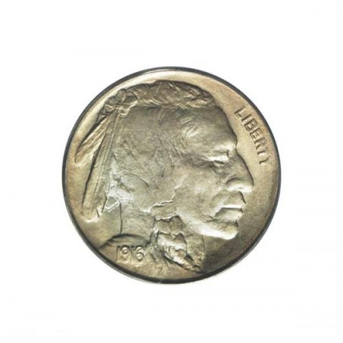 1916 5C Doubled Die Obverse  Buffalo Nickel MS64 PCGS