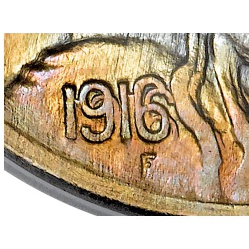 1916 5C Doubled Die Obverse Buffalo nickel MS64 PCGS