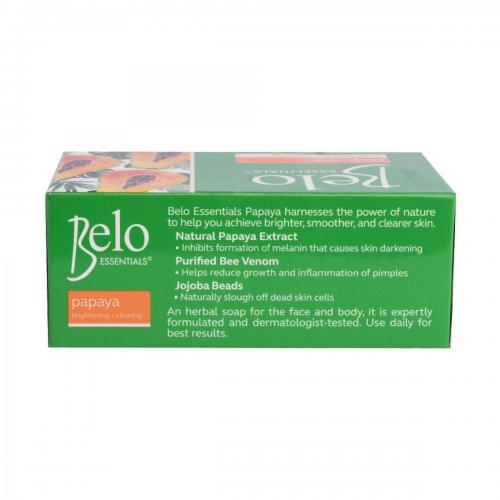 Belo Essentials Papaya Brightening + Clearing 135g (Lot of 2)