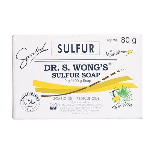 Dr. Wong Sulfur Soap With Moisturizer Aloe Vera Soap 80g