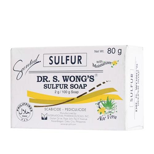 Dr. Wong Sulfur Soap With Moisturizer Aloe Vera Soap 80g
