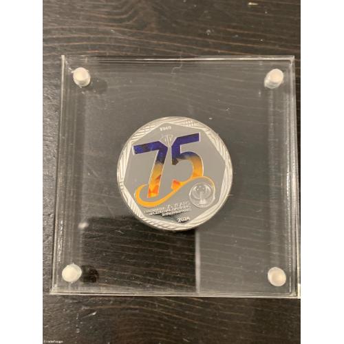 2024 Philippines 750-Piso 75th Anniversary of CBP – SILVER in ACRYLIC case