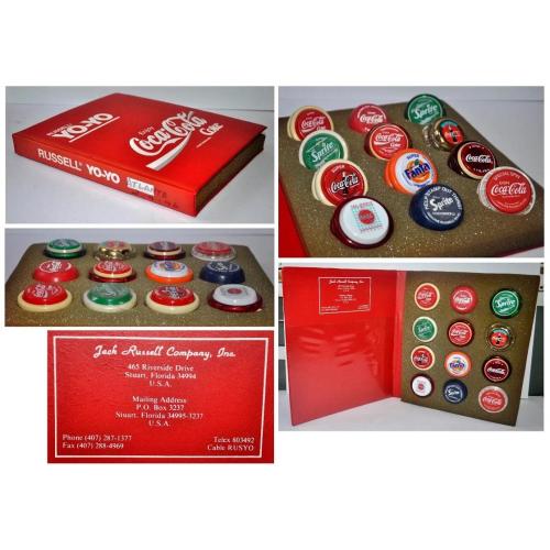 12 Phil Issue Yo-Yo JACK RUSSELL PROMOTIONAL Folder Set Coca Cola, Fanta