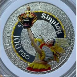 2026 Philippine 100 Piso SINULOG Colored 1 Oz BSP Silver Coin Cebu Sto Nino