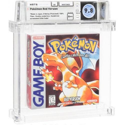 Pokémon Red Version - Wata 9.8 A++ Sealed [Sandshrew, First Production], GameBoy Nintendo 1998 USA