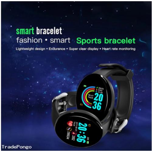 D18 smart Bracelet color round screen heart rate blood pressure sleep monitor walking exercise fitness smart Watch