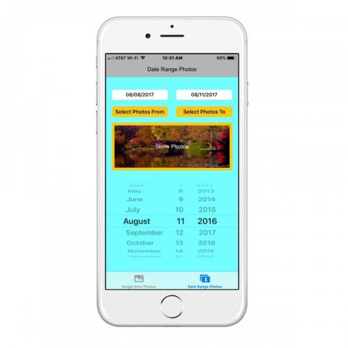 iOS App - Search Photos By Date