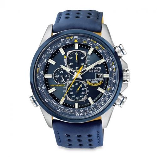 CITIZEN Eco Drive Blue Angels World Chronograph Men's Watch
