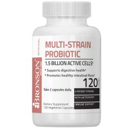 Bronson Multi-Strain Probiotic Digestive Health, 120 Vegetarian Capsules