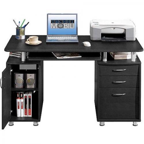 Techni Mobili Super Storage Computer Desk, Espresso