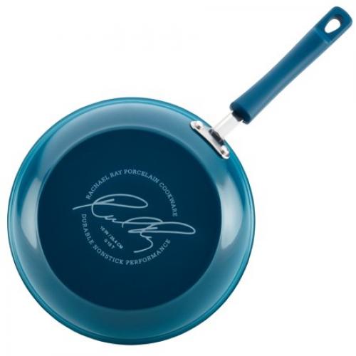 Rachael Ray Classic Brights Hard Enamel Nonstick 15-Piece Cookware Set plus GWP