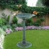 Gardman BA01136 Verdigris Pedestal Bird Bath
