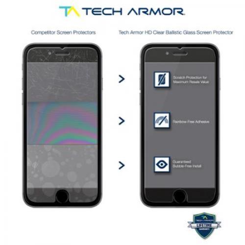 Tech Armor Apple iPhone 6 Plus, iPhone 7 Plus, iPhone 8 Plus Ballistic Glass Screen Protector