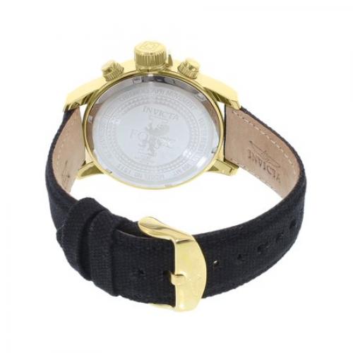 Invicta Men's I-Force 1515 Black Leather Swiss Chronograph