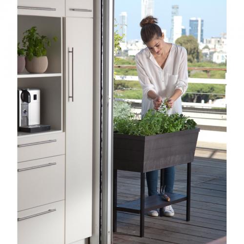 Keter Urban Bloomer, Resin Elevated Planter Raised Garden Bed