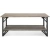 Best Choice Modern Metal and Wooden Coffee Table