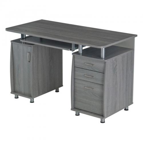 Techni Mobili Complete Workstation Computer Desk with Storage Drawers