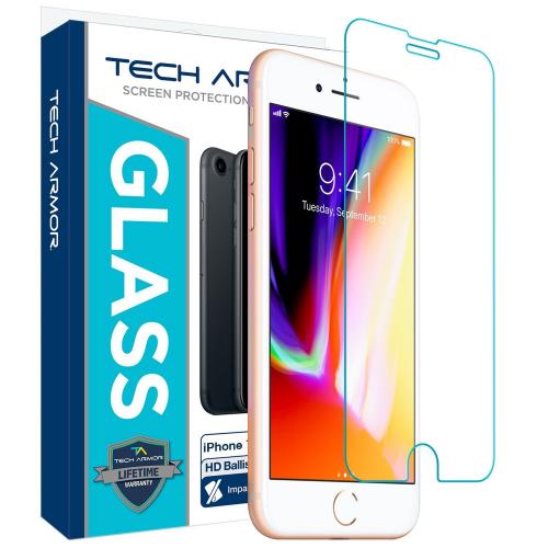 Tech Armor Apple iPhone 6 Plus, iPhone 7 Plus, iPhone 8 Plus Ballistic Glass Screen Protector