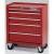 Waterloo Shop Series 26 in. Red 5 Drawer Tool Cabinet