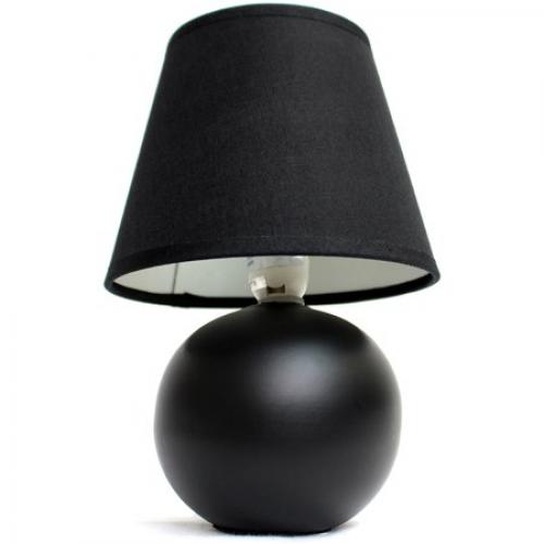Simple Designs Mini Ceramic Globe Table Lamp