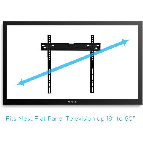 Universal Wall Mount for 19 to 60 Flat-Panel TVs with HDMI Cable