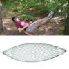 Nylon Weave Rope Hammock Swing Outdoor Single Lounge Bed 220lb Capacity Green