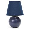 Simple Designs Mini Ceramic Globe Table Lamp