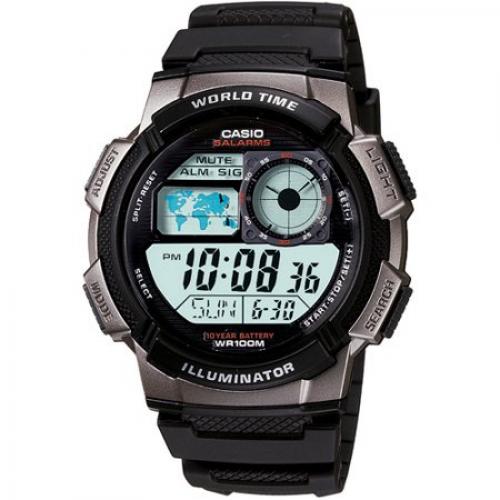 Casio Men's Digital Sport Watch With Time Zone Display