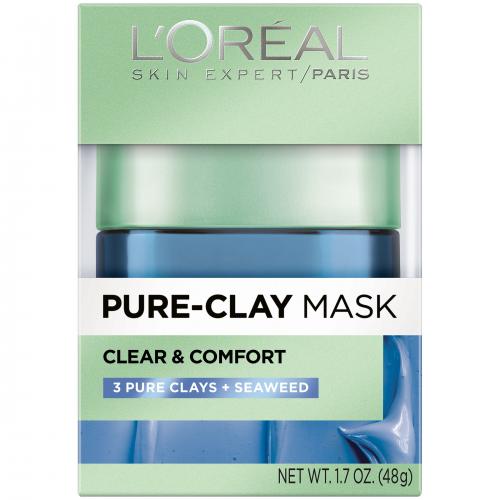 L'Oreal Paris Pure Clay Mask Clear & Comfort 1.7 Oz