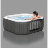 Intex 120 Bubble Jets 4-Person Octagonal Portable Inflatable Hot Tub Spa