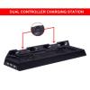 PS4 Vertical Stand with Cooling Fan, HDE Multifunction Console Cooler DualShock Controller Charger for PS 4
