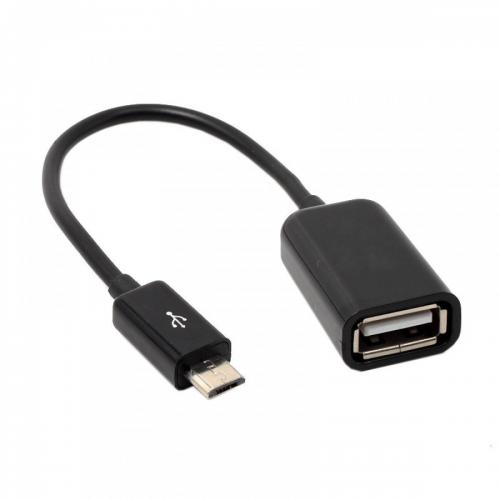 C&E USB 2.0 A Female to Micro B Male Adapter Cable Micro USB Host Mode Straight OTG Cable