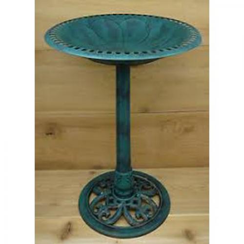 Gardman BA01136 Verdigris Pedestal Bird Bath