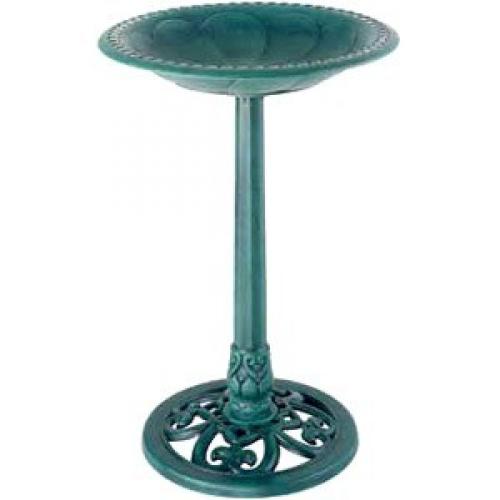 Gardman BA01136 Verdigris Pedestal Bird Bath