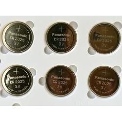 6 NEW PANASONIC CR2025 ECR 2025 Batteries 3V Exp.2025