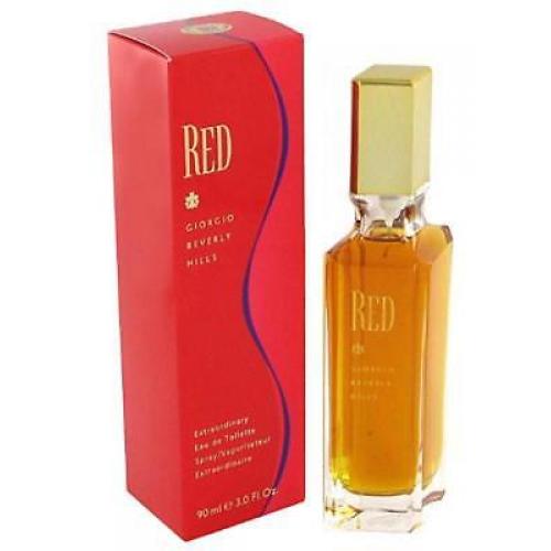 RED by GIORGIO BEVERLY HILLS Perfume 3.0 oz New in Box