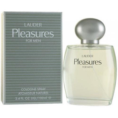 PLEASURES for Men by Estee Lauder 3.3 / 3.4 oz EDC Cologne NEW IN BOX