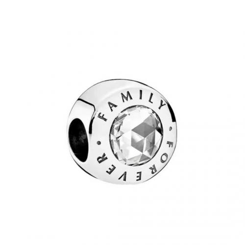 New Authentic Pandora  Silver 925 ALE Forever Family Clear  Bead Charm 791884