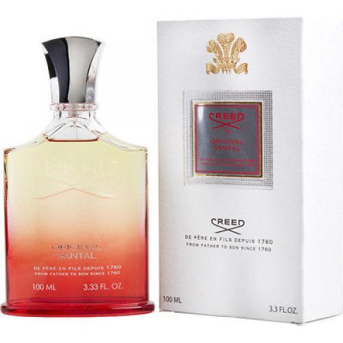 Creed Original Santal by Creed Cologne 3.4 oz New in Box (No Cellophane)