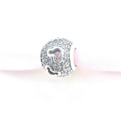 Authentic Pandora Silver 925 ALE Disney Mickey Silhouettes Charm 791442CZ