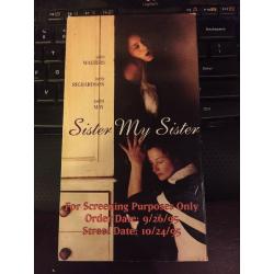 Sister My Sister VHS Julie Walters, Joely Richardson, Jodhi May; Nancy Meckler