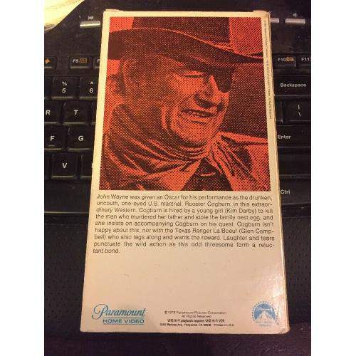TRUE GRIT 1969 VHS TAPE John Wayne Kim Darby Glen Campbell