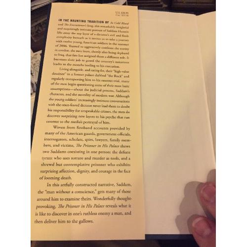 1st ed Prisoner in His Palace :Saddam Hussein & the Twelve Americans Who Guarded
