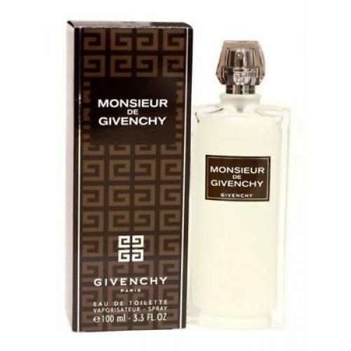 MONSIEUR DE GIVENCHY for Men 3.4 / 3.3 oz EDT Spray Cologne NEW IN BOX