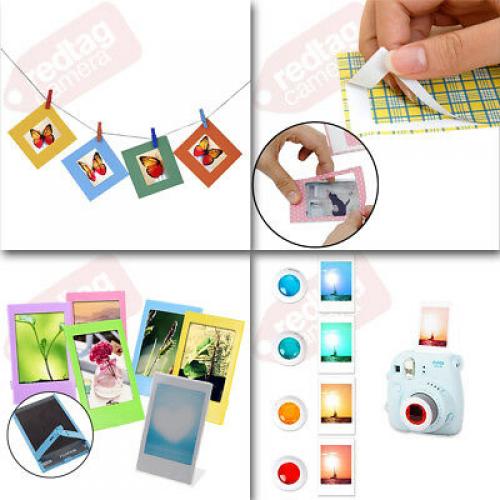 Fujifilm Instax Mini 9 Instant Film Camera Smokey White + 40 Film Deluxe Bundle