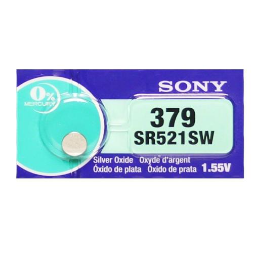 2 PCS SR521SW Sony 379 Watch Battery AG0 1.55V Button Battery Silver Oxide 